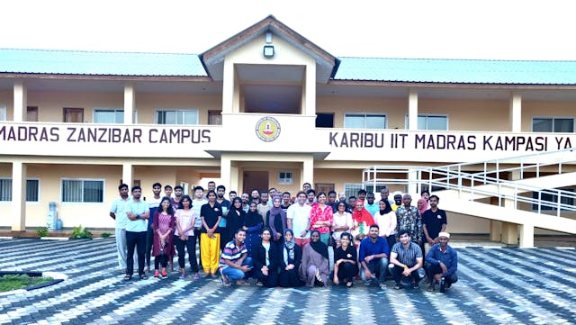 Image of the first batch students - IITM, Zanzibar Campus